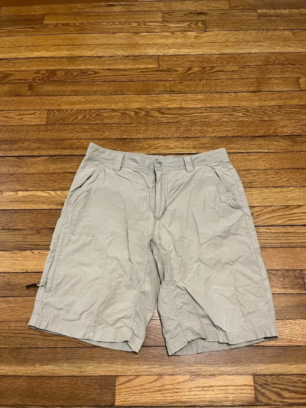 Koppen Mens Shorts 34 Khaki Athletic Outdoor Cargo Pocket Lightweight